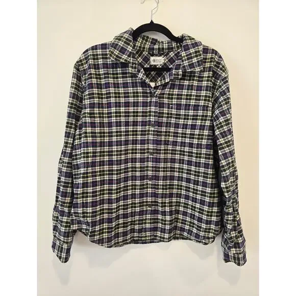 Alpine Design Navy and Cream Flannel Size M NWT - Picture 1 of 9